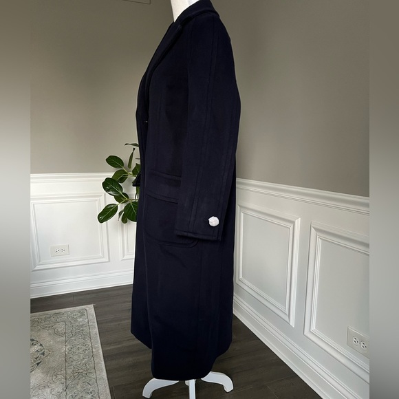 Tory Burch Wool Overcoat in Nevy Blue sz 0 995$ - Picture 8 of 16